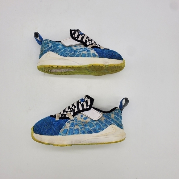 Nike Shoes Toddler 8C LeBron 17 TD Sprite BQ5596-434 - Picture 6 of 9